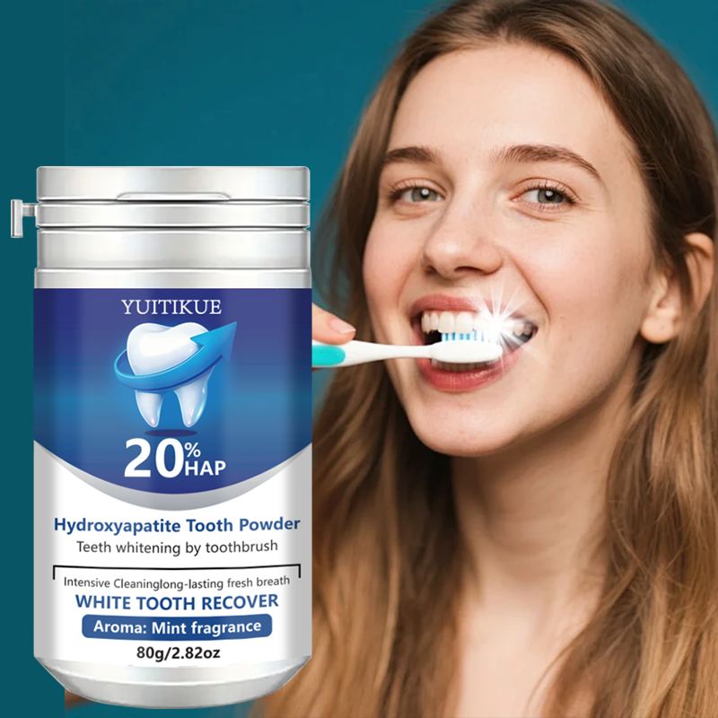 Teeth Whitening With Baking Soda - 20% HAP Hydroxyapatite Tooth Powder: Teeth
