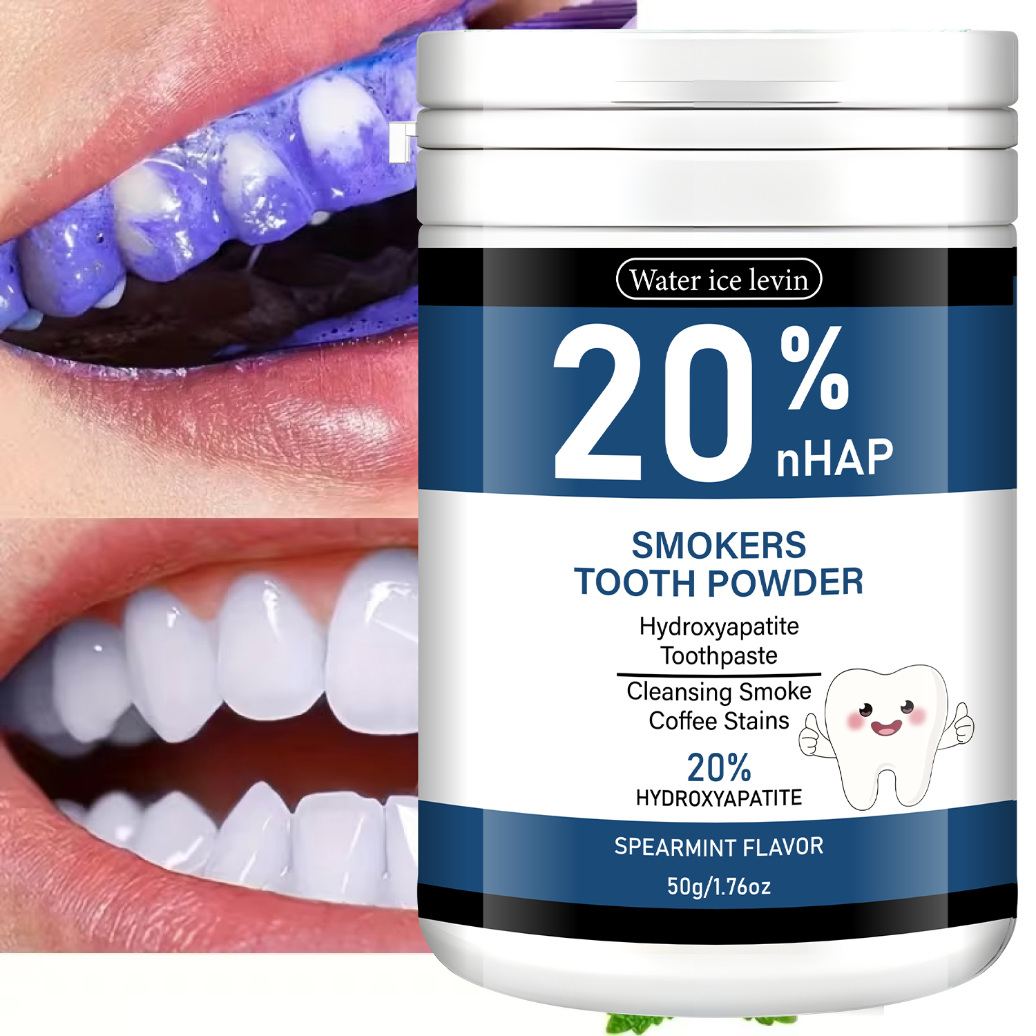 Teeth Whitening Opalescence - 20% Hydroxyapatite Toothpaste. Smokers Spearmint Flavor.