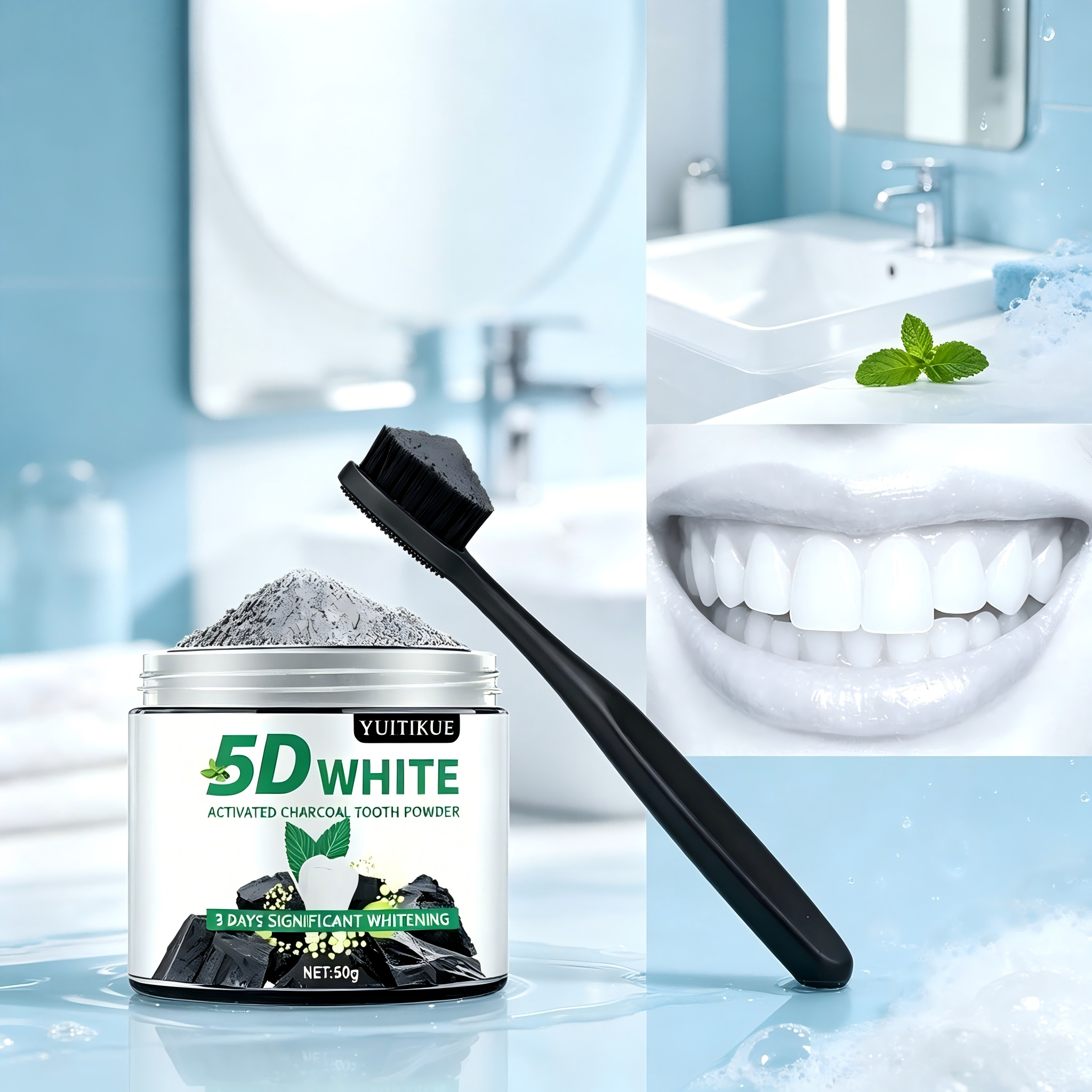 YUlTlKUE 5D White Activated ch - Teeth Whitening Charcoal recensie en prijs