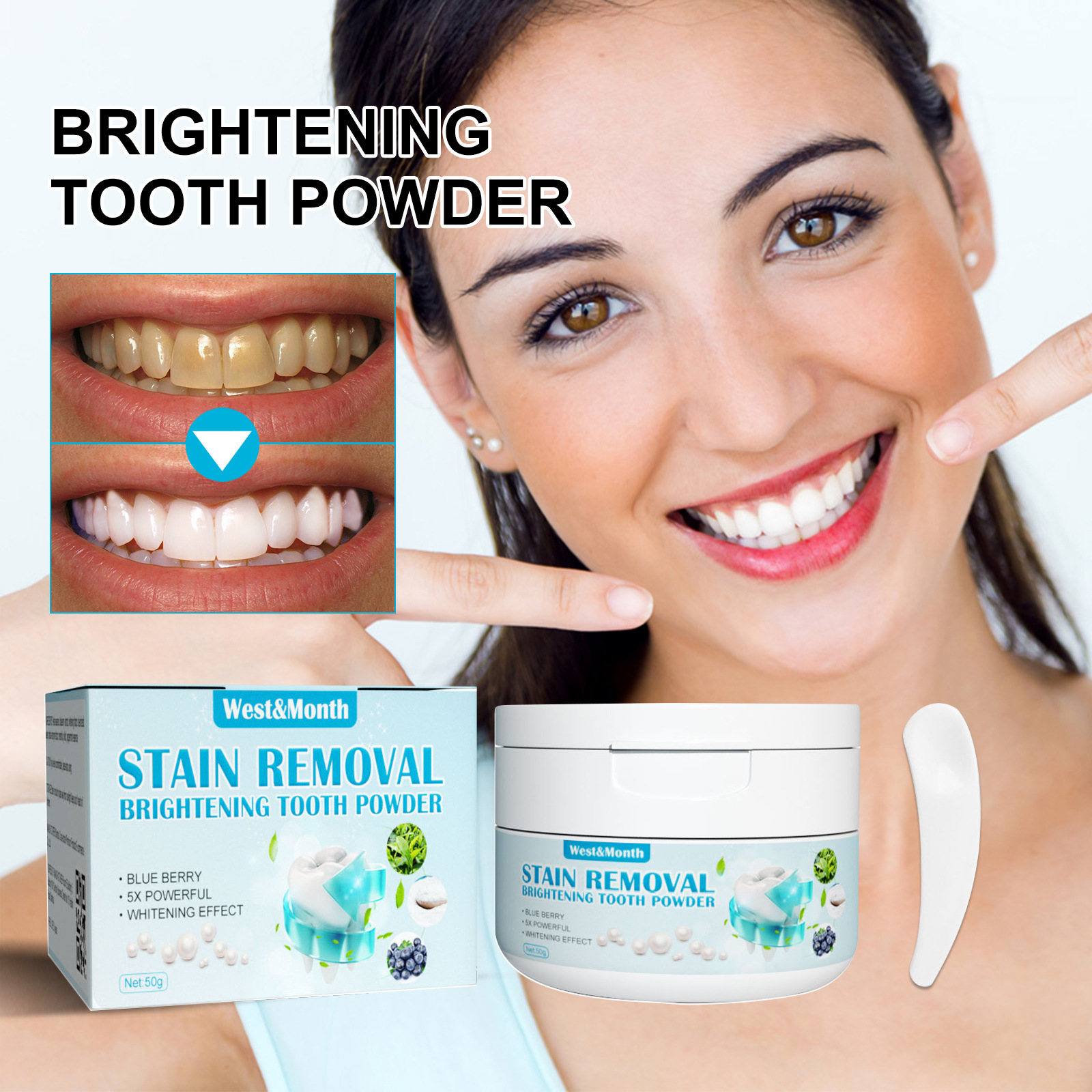 Blueberry Baking Soda Whitenin - Teeth Whitening With Baking Soda recensie en prijs