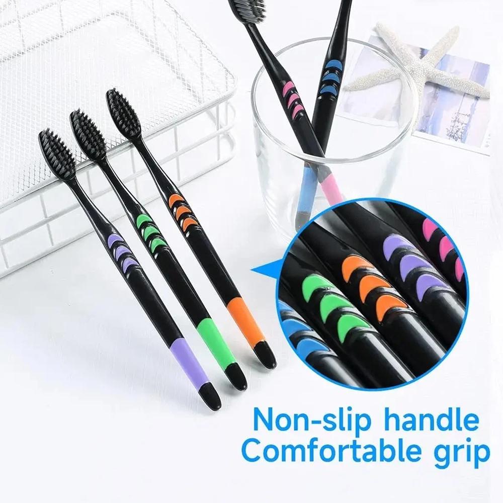 10PCS Toothbrush Natural Bambo - Teeth Whitening Charcoal recensie en prijs