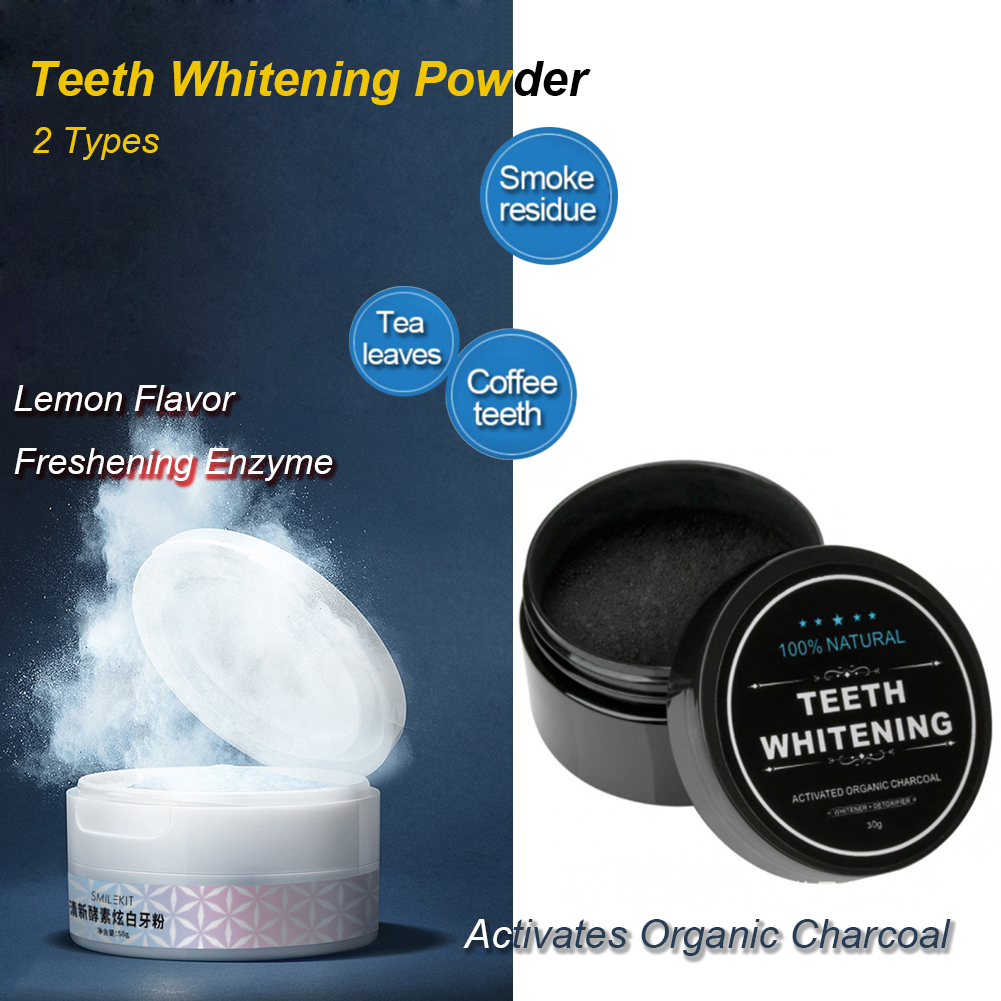2 Types Teeth Whitening Powder - Teeth Whitening Charcoal recensie en prijs