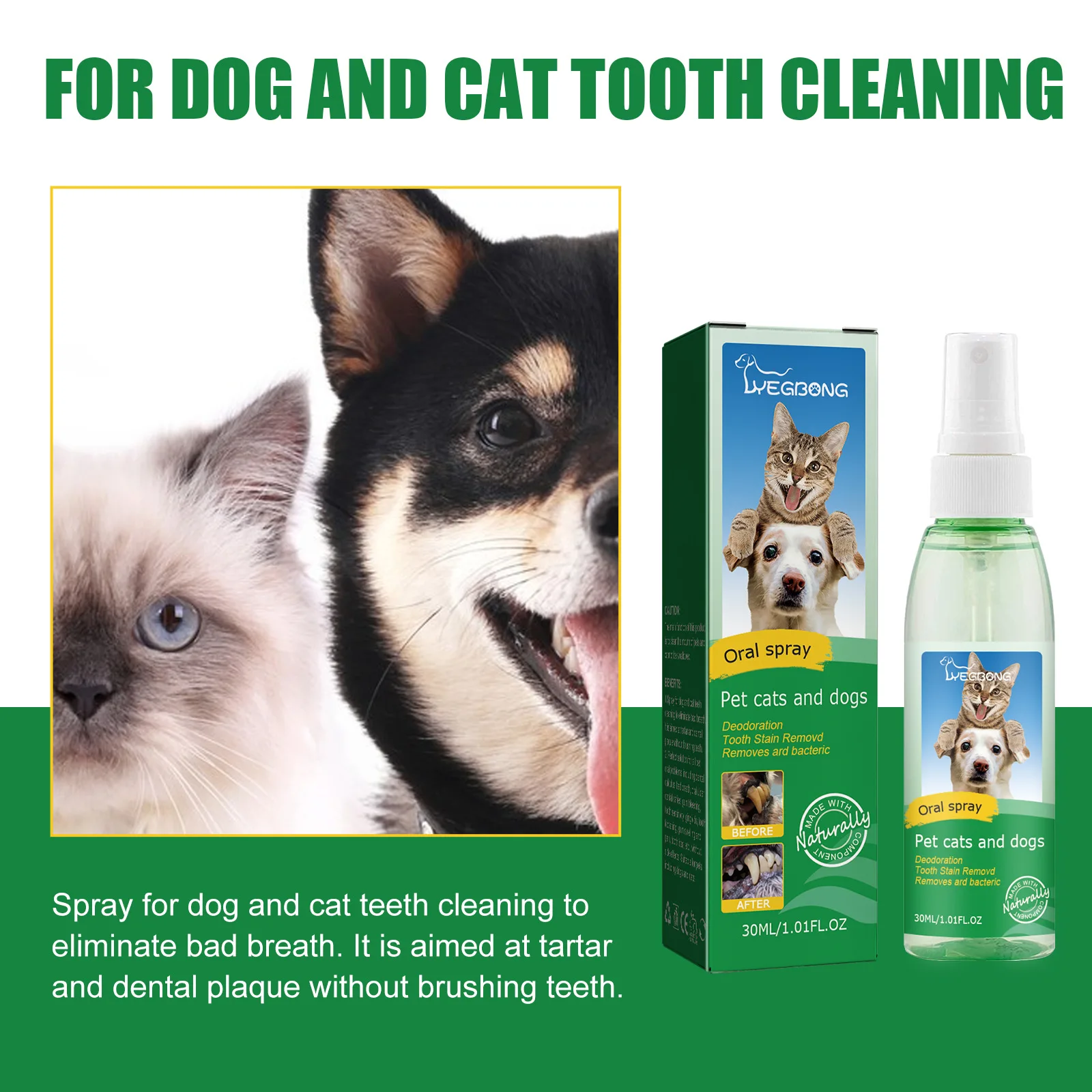 100ml Pet Tooth Cleaning Spray - Colgate Whitening Teeth recensie en prijs