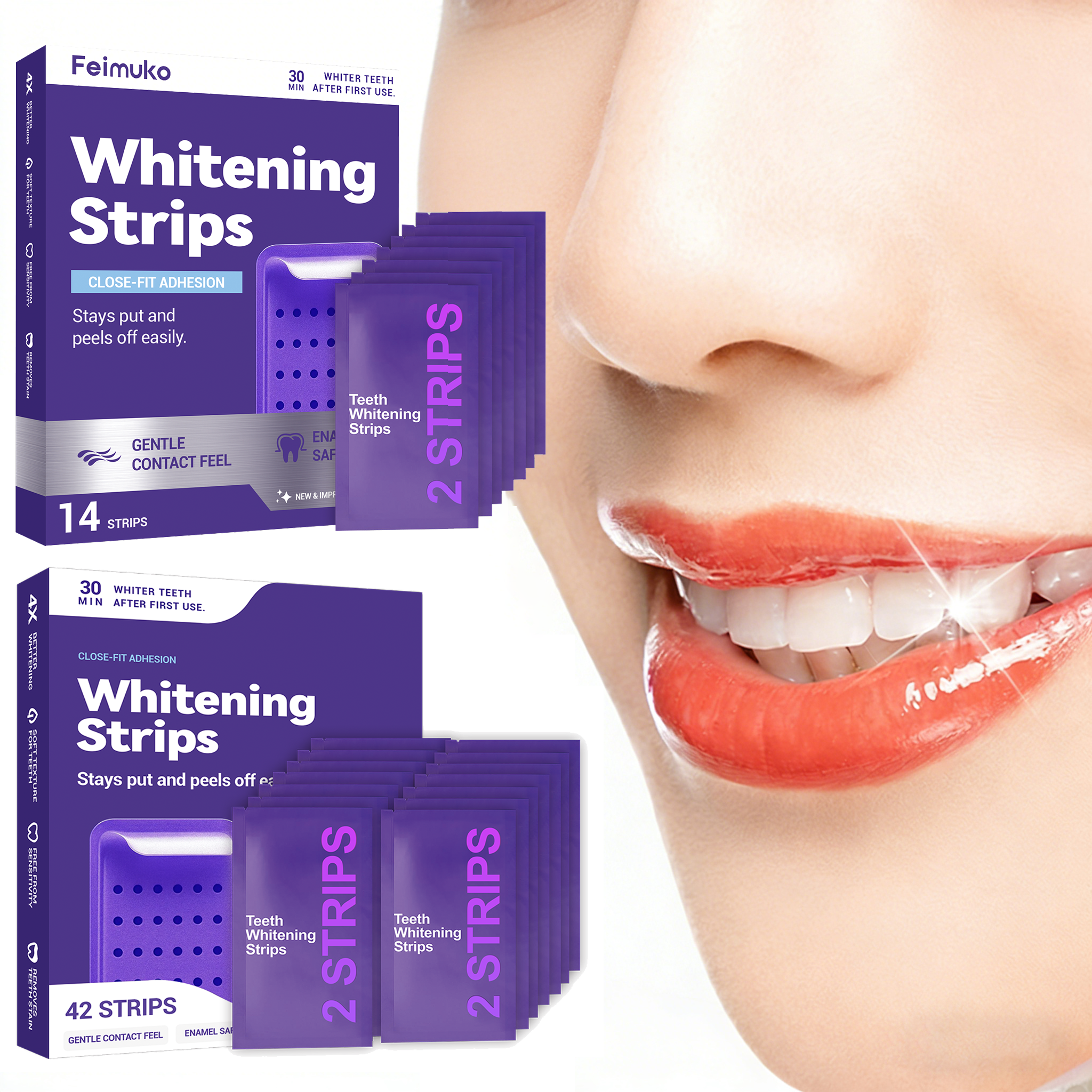 Purple Teeth Whitening Strips  - Teeth Whitening Street recensie en prijs