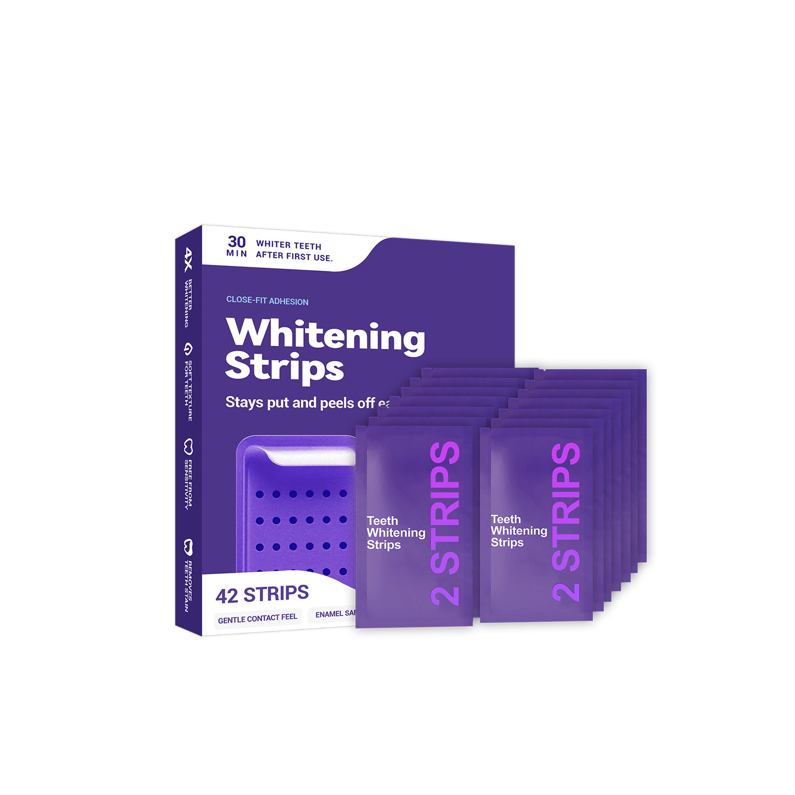 Purple Teeth Whitening Strips  - Teeth Whitening Street recensie en prijs