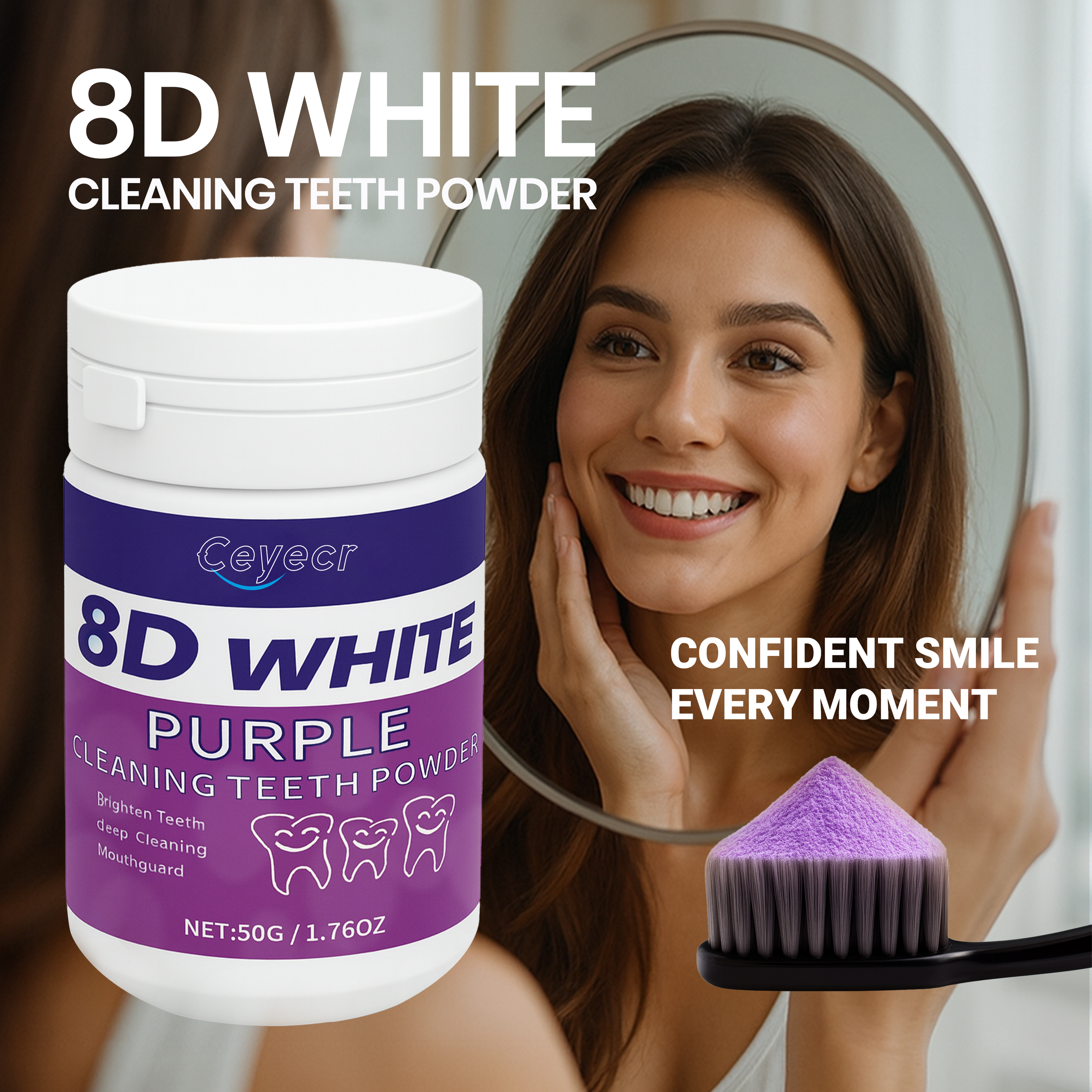 8D white Teeth Whitening Powde - Teeth Whitening Street recensie en prijs