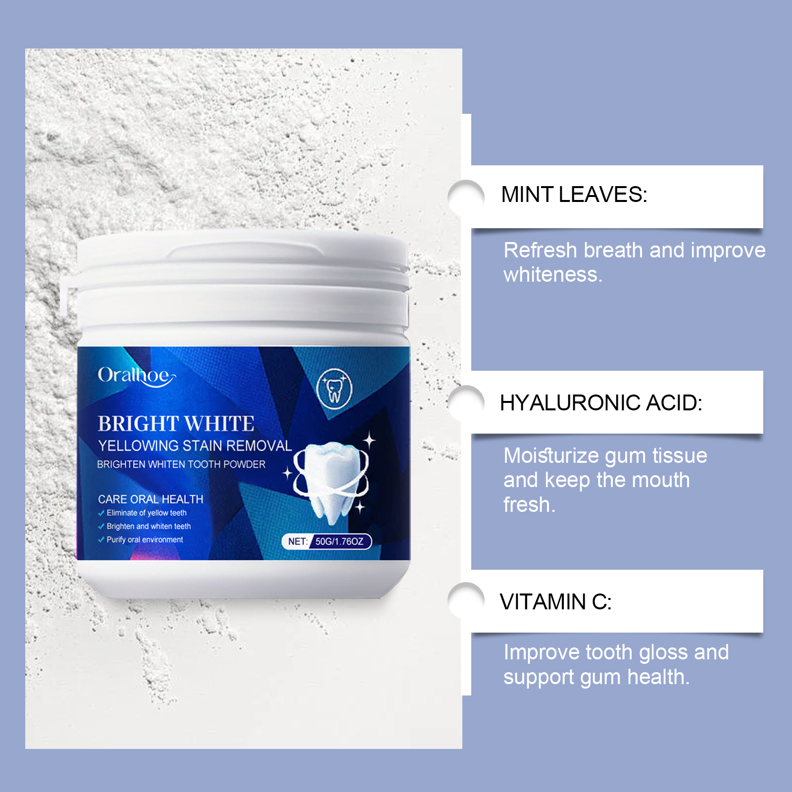 Teeth Whitening Powder Bleachi - Teeth Whitening With Baking Soda recensie en prijs
