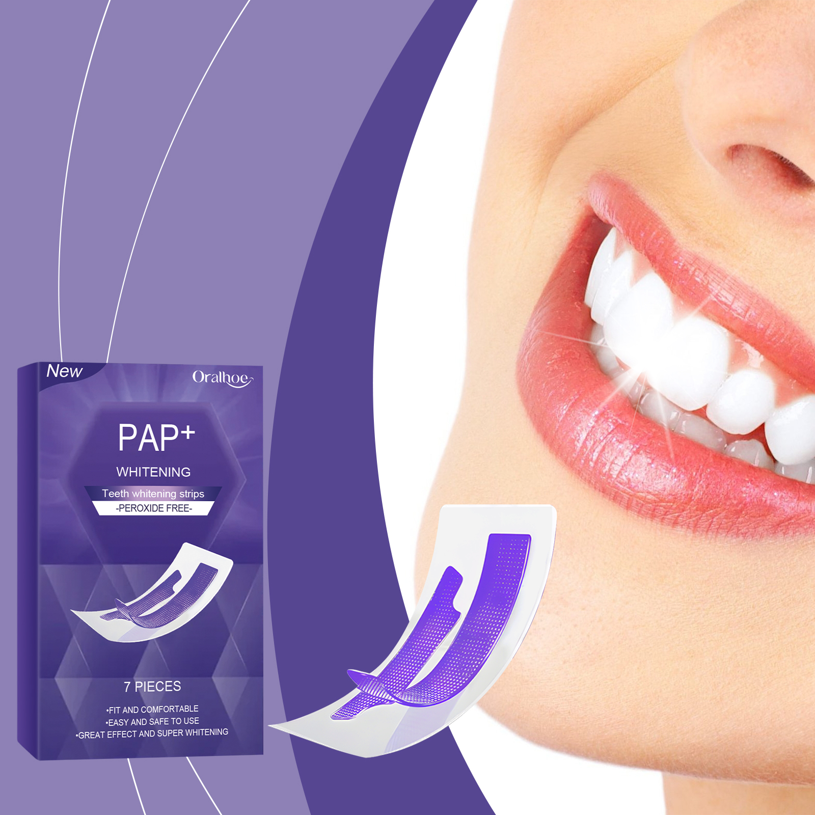 Purple Teeth Whitening Strips  - Teeth Whitening Street recensie en prijs