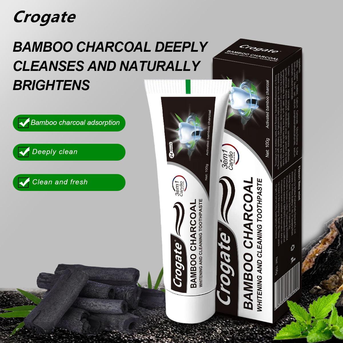 @@Whitening Toothpaste Bamboo  - Teeth Whitening Charcoal recensie en prijs