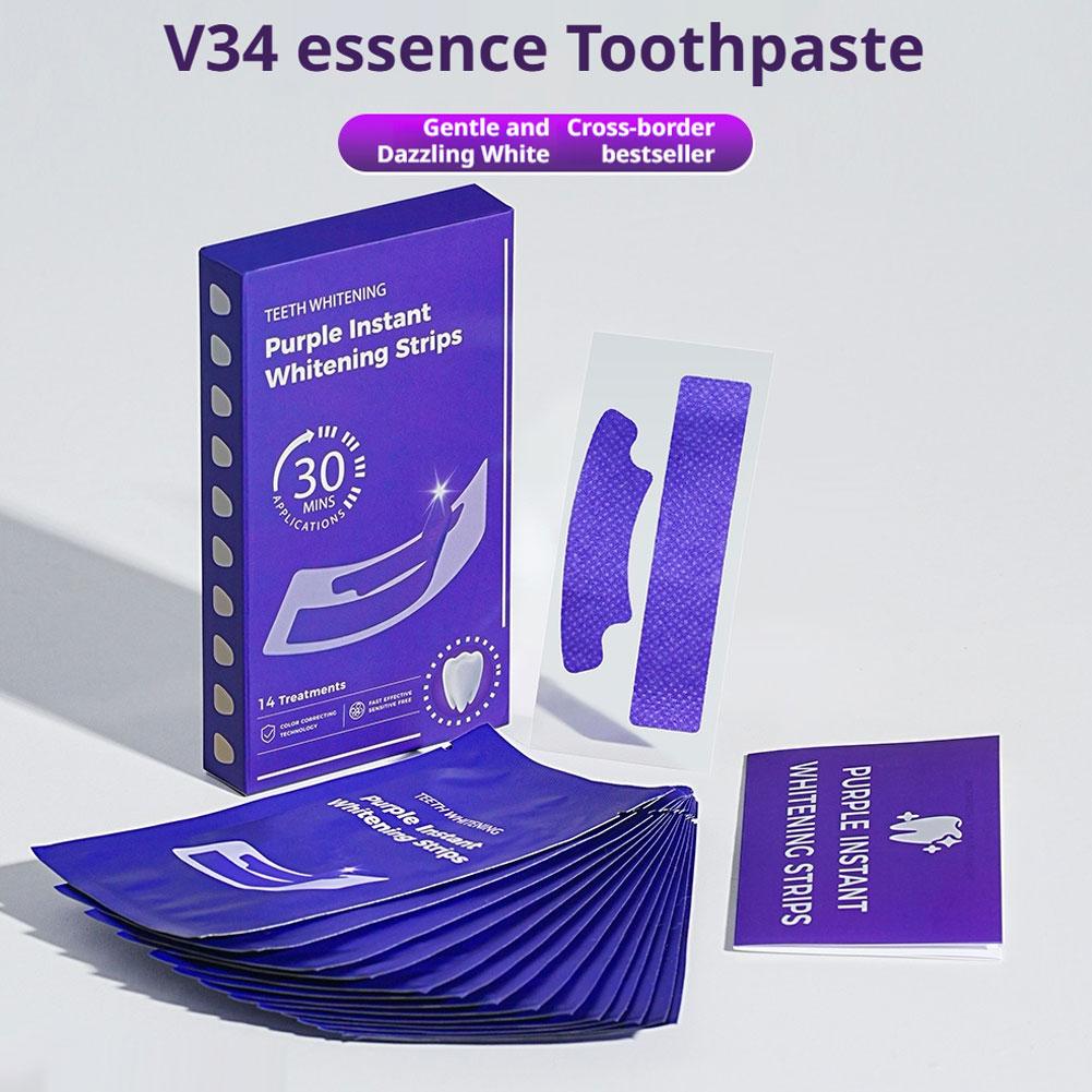 V34 Teeth Whitening Strips - E - Teeth Whitening Street recensie en prijs