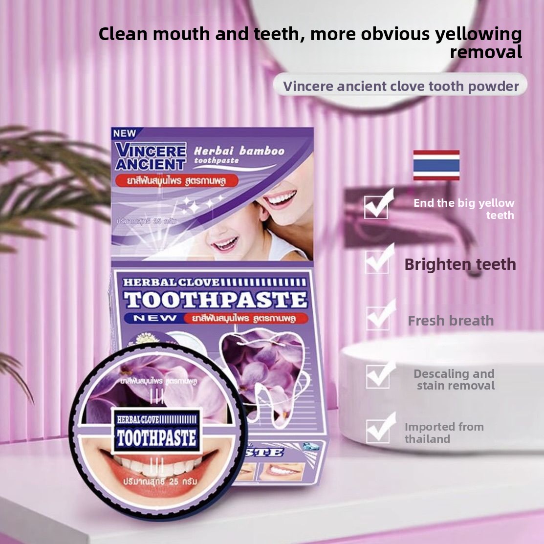 Natural Thai VINCERE Tooth Pow - Teeth Whitening Charcoal recensie en prijs