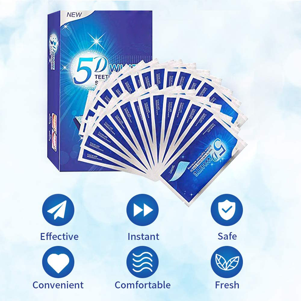 5D White Teeth Whitening Strip - Teeth Whitening Street recensie en prijs