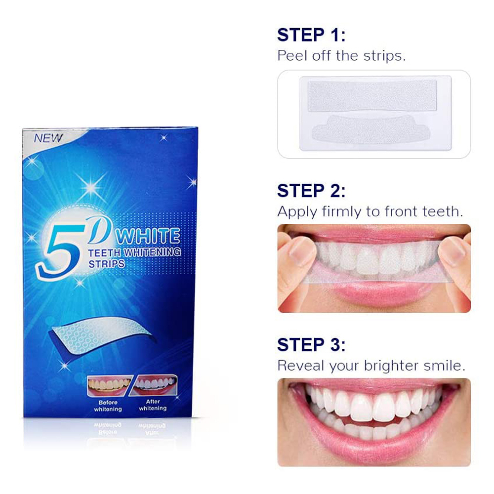 5D White Teeth Whitening Strip - Teeth Whitening Street recensie en prijs