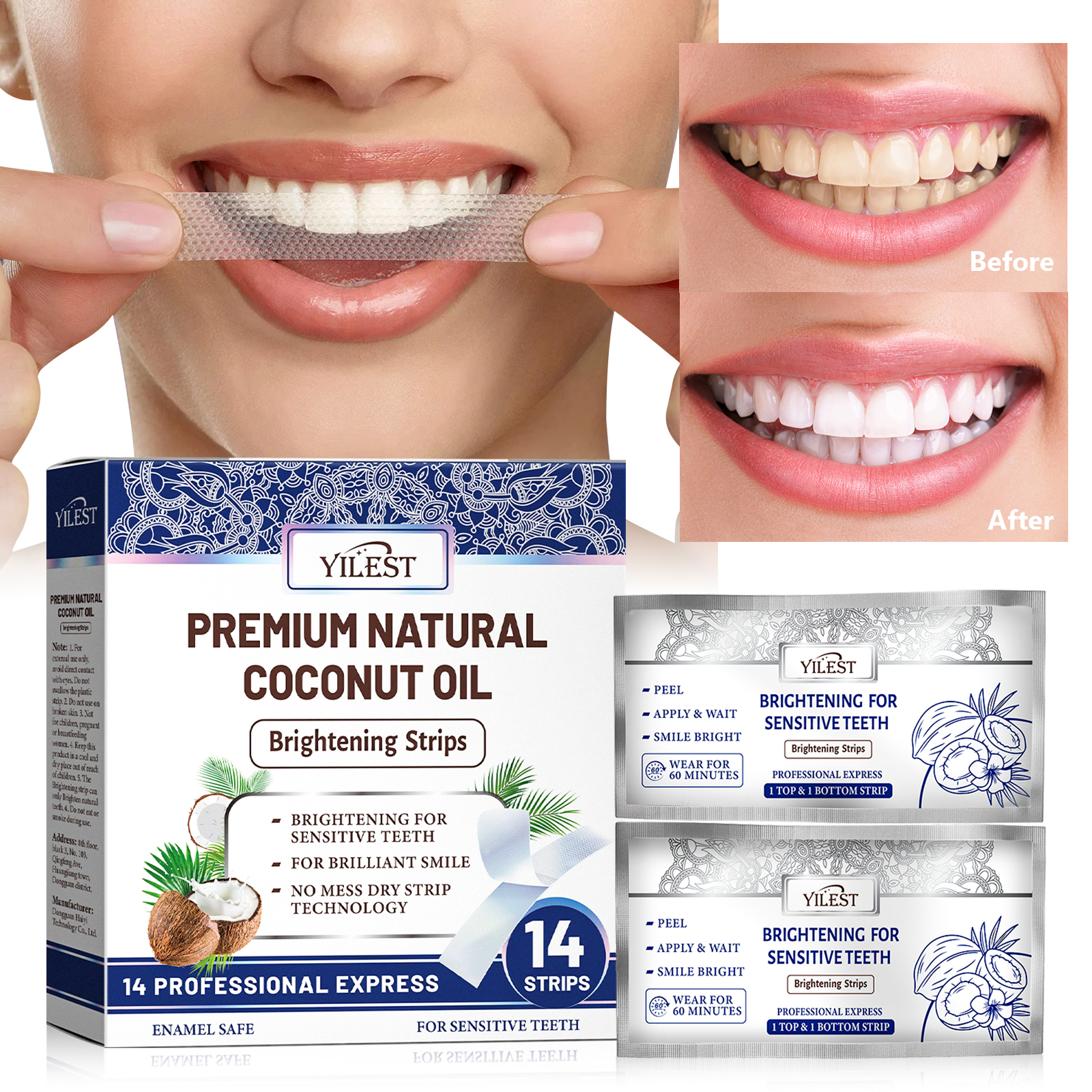 Teeth Whitening Strips 14pcs C - Teeth Whitening Street recensie en prijs