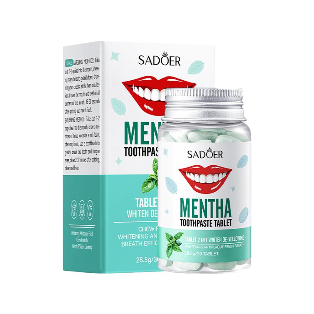 Mint Solid Toothpaste Tablets  - Teeth Whitening Street recensie en prijs